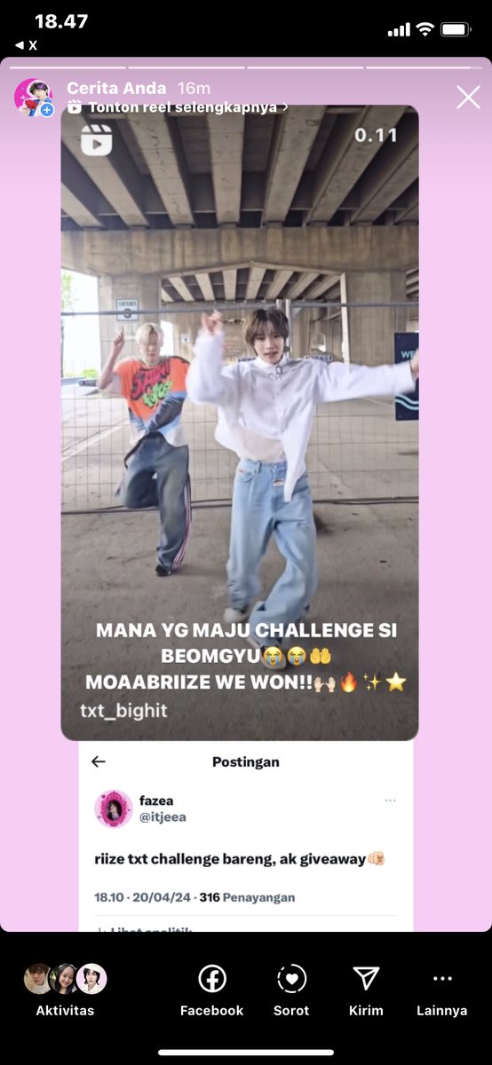 itjeea's tweet photo. HALO moabriize! je mau giveaway sylvanian bear baby ini🧸spesial txt riize moment🥹⭐️

syaratnya like video challenge bong nsok di ig txt yaaah! sama like aja tweet ini, maaci💞

End 22.00 hari ini

yg ikutan only moots je yg moa &amp; briize aja😘 nanti dipilih random : picker wheel https://t.co/Lp1Kf52kV7