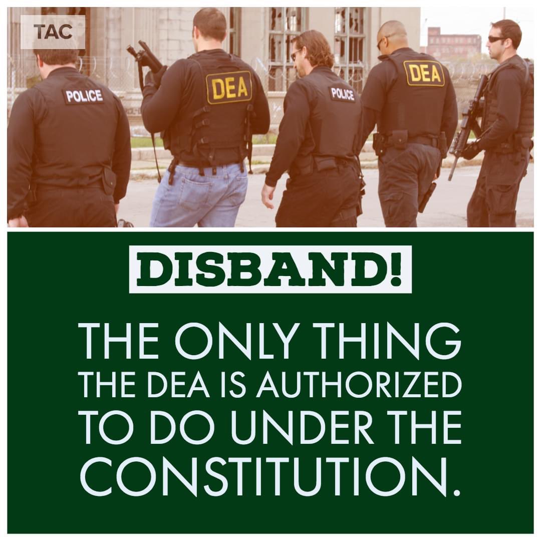 It is long past time to break up this band. The DEA has destroyed more lives and liberties than any drug could ever do on its own.