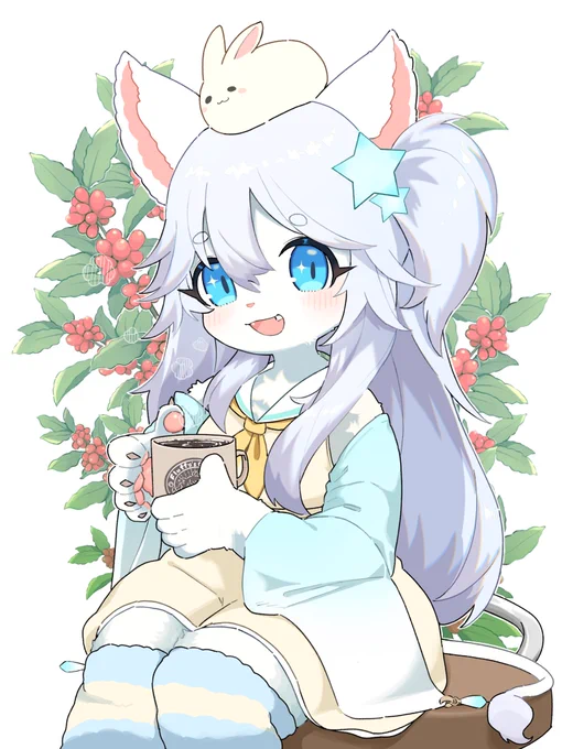 けだまびよりさんで珈琲豆買ったときに知ってから描いてみたかったフィードラさん#フィードラアート 