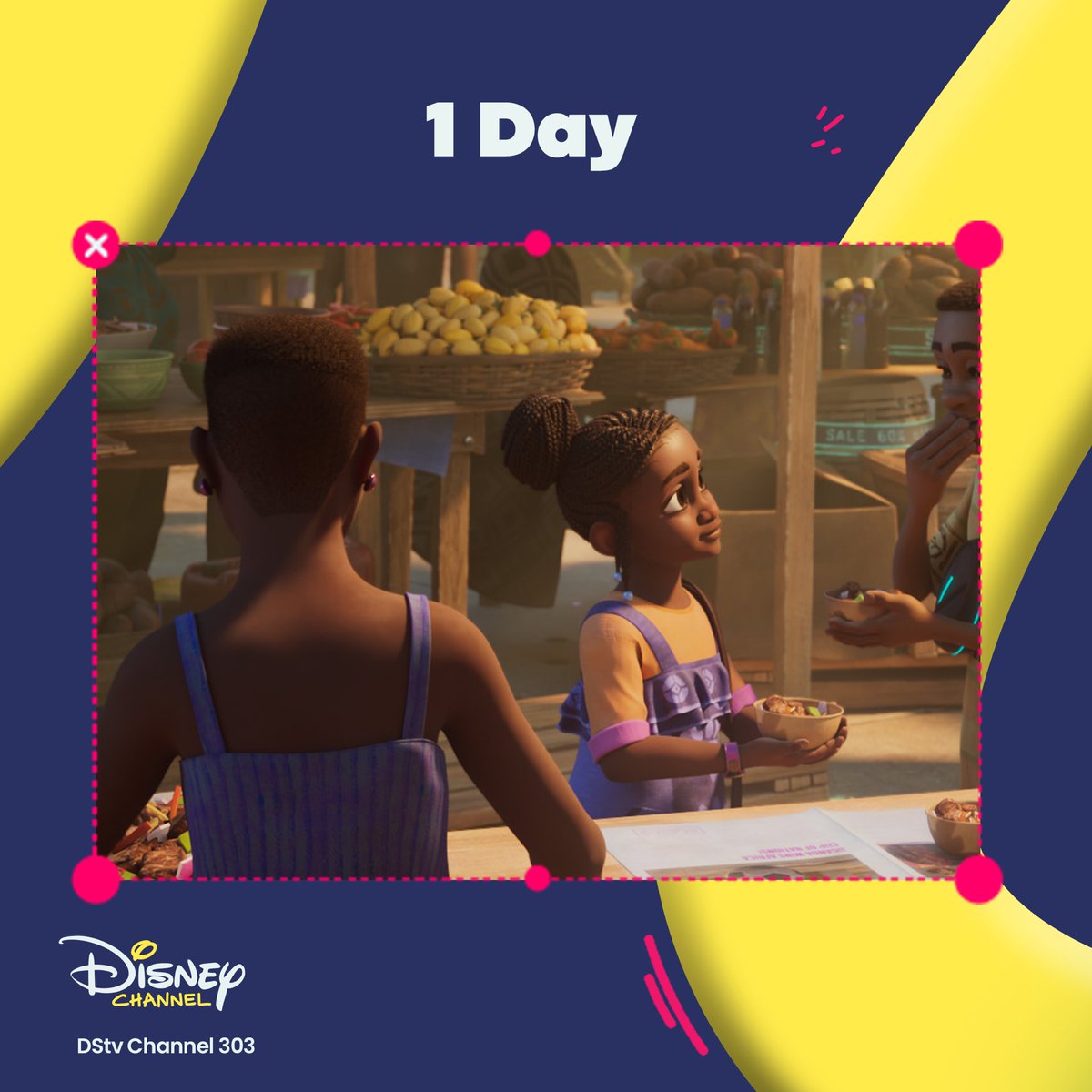 THE COUNT DOWN IS ON! ⏳⏰ With just ONE DAY LEFT, get ready to dive into the futuristic world of Iwájú! Premiering tomorrow on DSTV’s Disney Channel 303, airing Monday to Saturday at 17:00 (CAT) and 16:00 (WAT). Don’t miss the adventure of a lifetime! ARE YOU READY ?