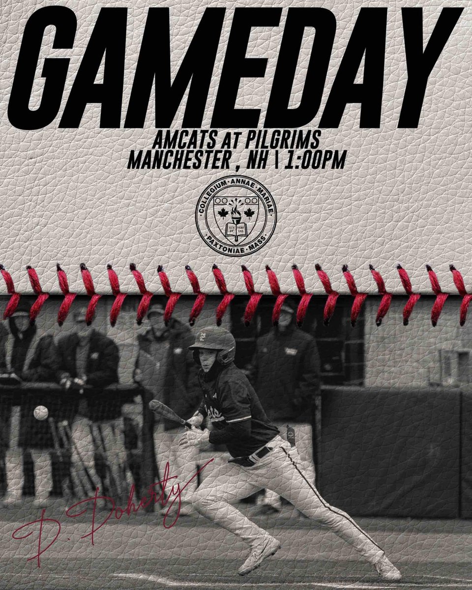 ⚾️GAMEDAY⚾️ Baseball is on the road to Manchester, NH to take on the Pilgrims of New England College for a Great Northeast Athletic Conference matchup! Opening pitch is set for 1:00pm at the Delta Dental Stadium! Watch live: ow.ly/qR7m50Rkw9A