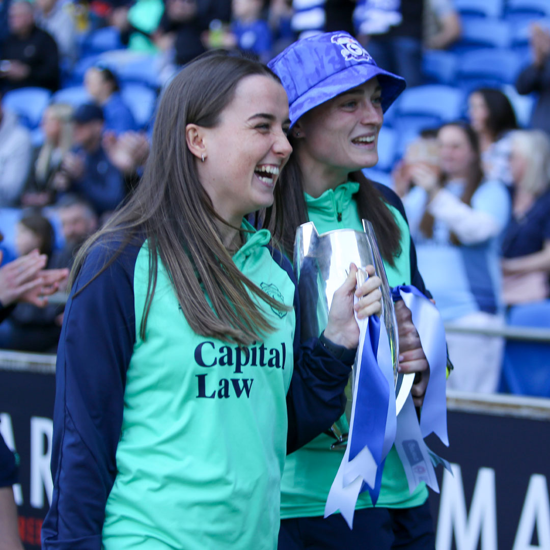 CardiffCityFCW's tweet photo. What a day yesterday was, #Bluebirds! 💙

Our title-winners were congratulated by the fans at CCS ahead of kick-off! 🏆

#CityAsOne https://t.co/WAVW5FfE4p