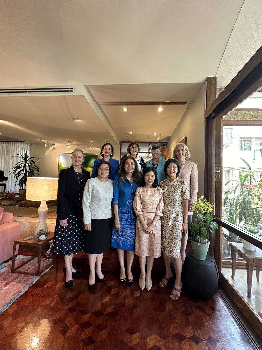 Thank you @CanadaThailand for allowing ⁦@EmbaMexTai⁩ to join #WomenAmbassadors in bidding farewell to ⁦@UNThailand⁩ Gita Sabharwal Regional Coordinator. We wish you all the best in your upcoming post in Indonesia!  ⁦@SRE_mx⁩ #politicaexteriorfeminista