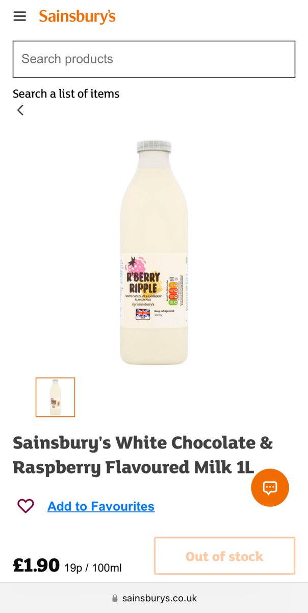 MazzJaverick's tweet photo. @sainsburys Hello! I have a very distraught boyfriend on my hands… Could you please tell me if you’ve stopped making your raspberry ripple milkshake or is it just not being stocked in your Bury St Edmunds branch anymore? Thanks! https://t.co/hTi8XPD0iN