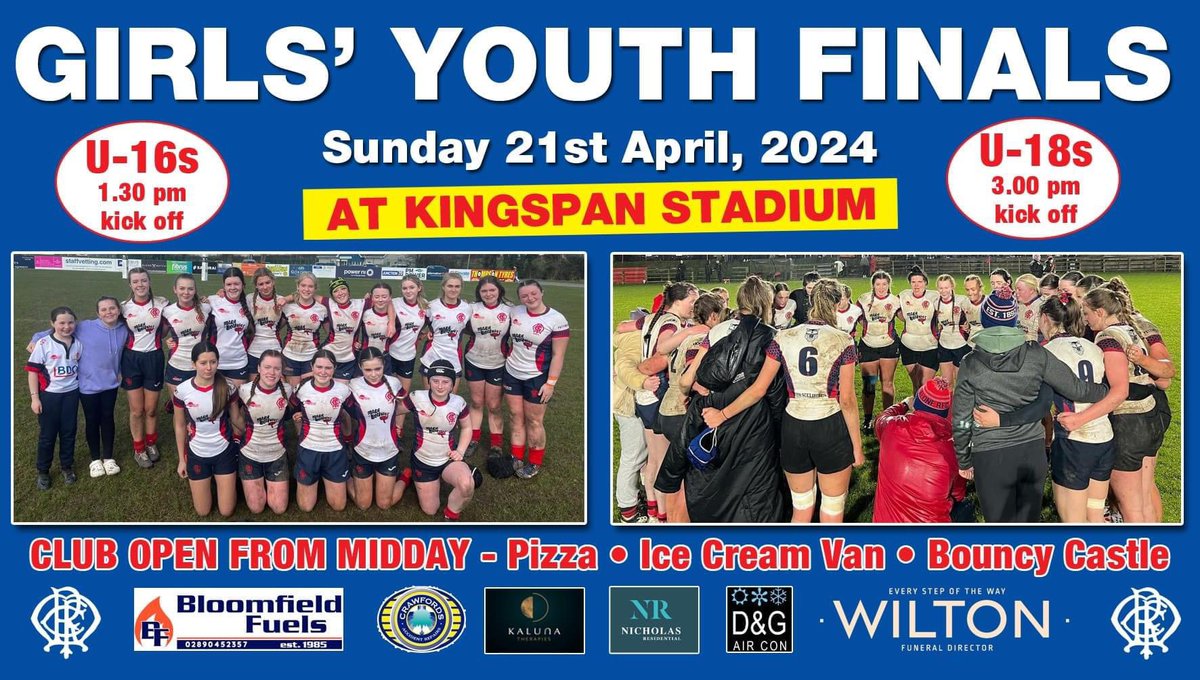👏🏻𝗚𝗼𝗼𝗱 𝗹𝘂𝗰𝗸 𝗧𝗮𝗿𝗮 Wishing Tara Raetschus (Y11) and her @MaloneRFC team all the best in their rugby final today. @lagancollege is very proud of you. 🏆U16 Girls’ Youth Final 🏟️Kingspan 📆21.04.24 ⬛️🏉🟥🏉🟨#LCB