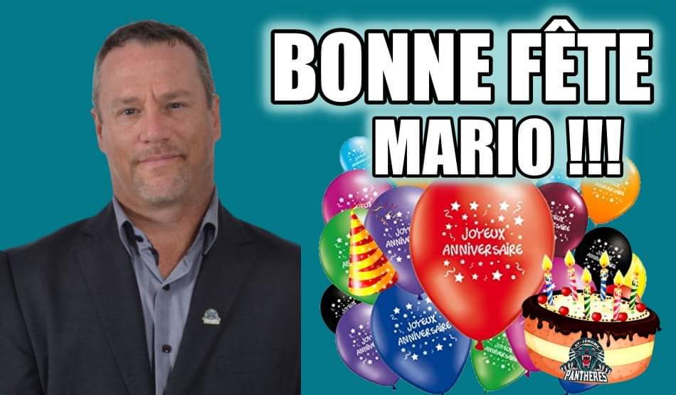 Aujourd'hui c'est l'anniversaire de notre directeur des opérations Mario Roy ! 🥳🎈🎉

Souhaitez-lui un joyeux anniversaire en grand nombre !! 😁