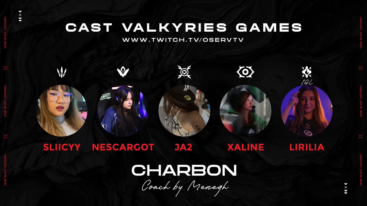 📌Valkyries Games organisé par <a href="/SamuelEtienne/">Samuel Etienne</a> !

➡ On enchaîne directement sur le cast de "Charbon vs <a href="/Nomad_eSport/">NOMAD</a> GC" 

 twitch.tv/oservtv
 <a href="/Seref__2/">Seref__</a> <a href="/ZeHuntertv/">Hershell</a>