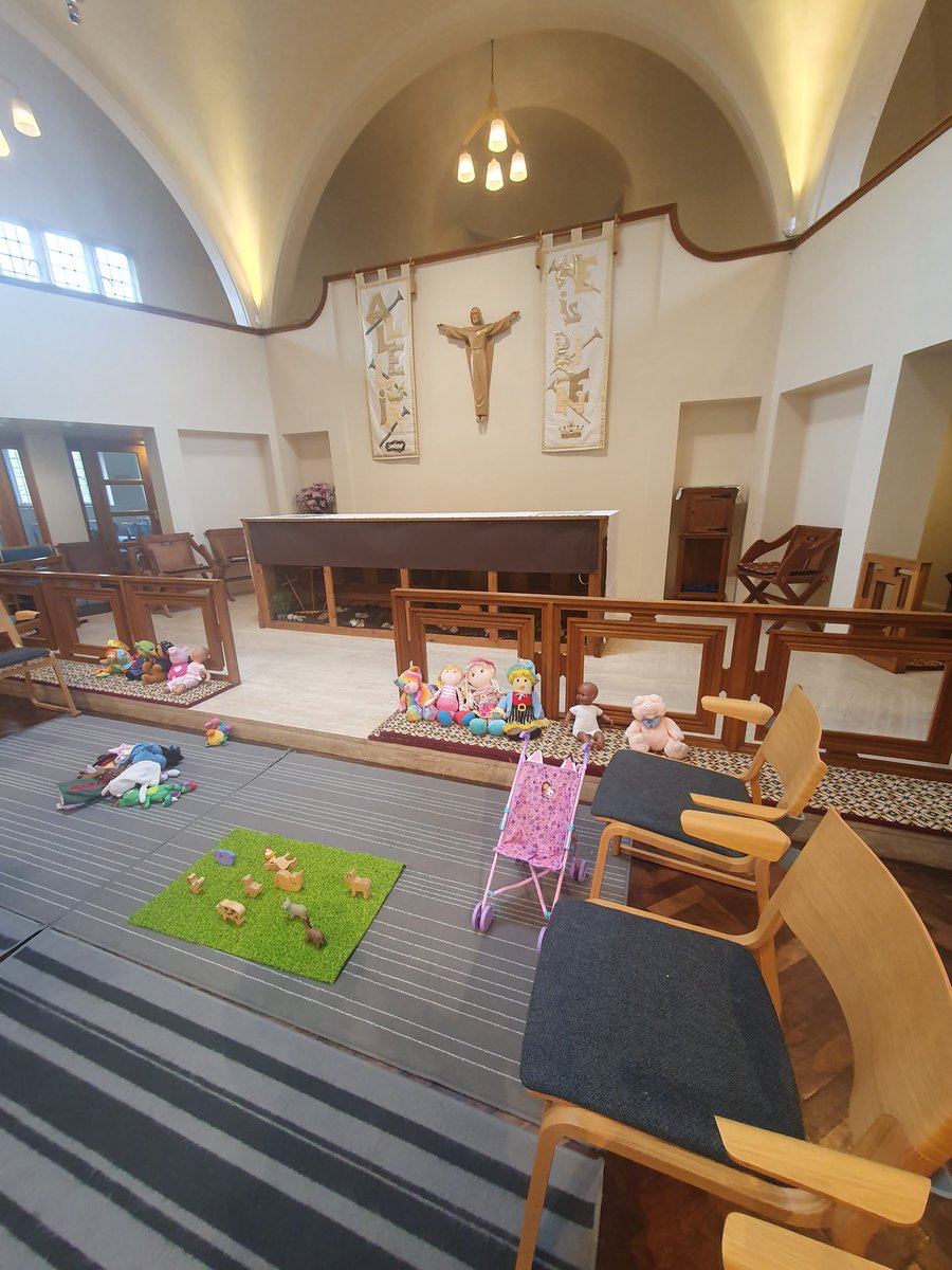 So wonderful to celebrate St. Georges Shirley Patronal Festival today with adults, children and young people. Afterwards church was made ready for even younger members, Little Dragons church.