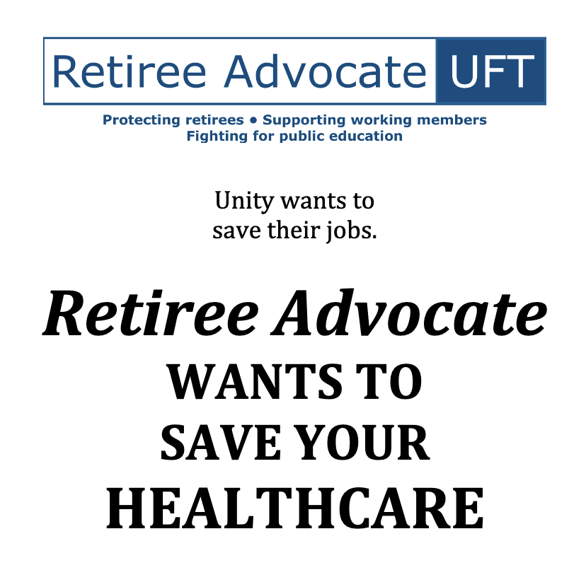Vote for Retiree Advocate when your ballot comes in the mail in May. Your life might depend on it!