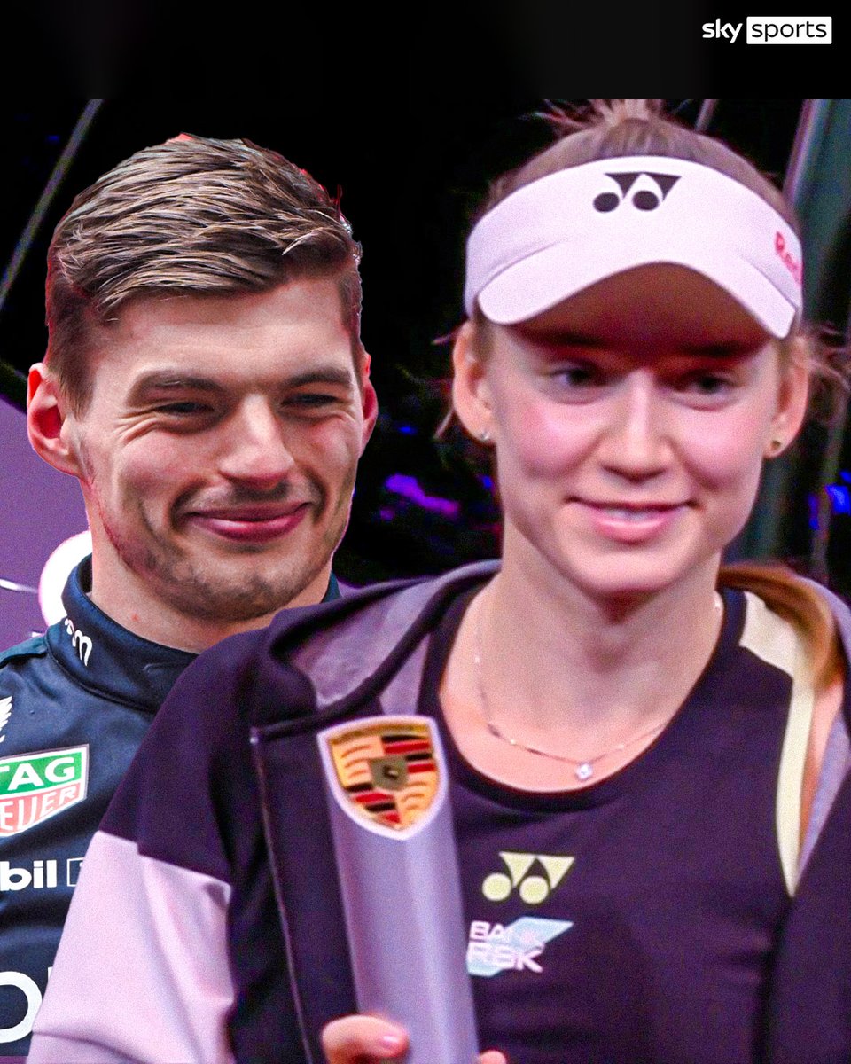 Elena Rybakina 🤝 Max Verstappen Your Grand Prix winners this Sunday 🏆