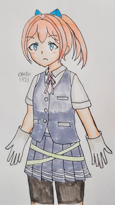 不知火ちゃん#艦これ版真剣お絵描き60分一本勝負_20240421 