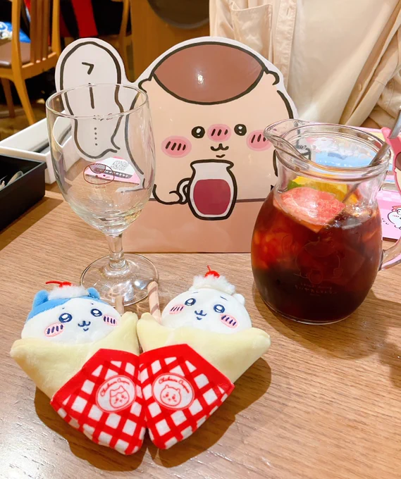 ちいかわレストラン可愛くて美味しかった 