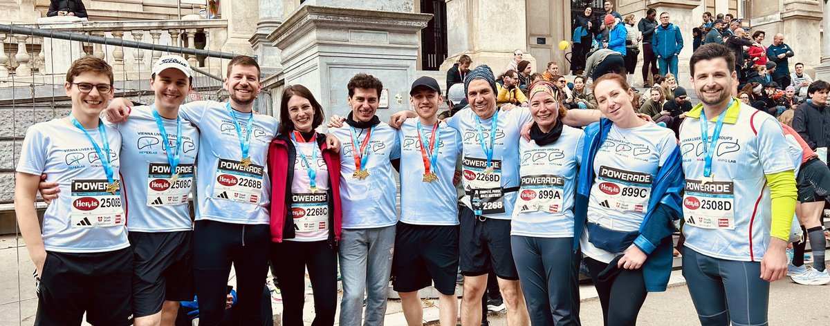 #LiverTwitter 3 Relay Teams of the @ViennaLiverNews have finished 🥇🥈🥉 Vienna City Marathon #VCM2024 🏃🏻🏃🏻‍♂️ for #Liver #Disease Awareness