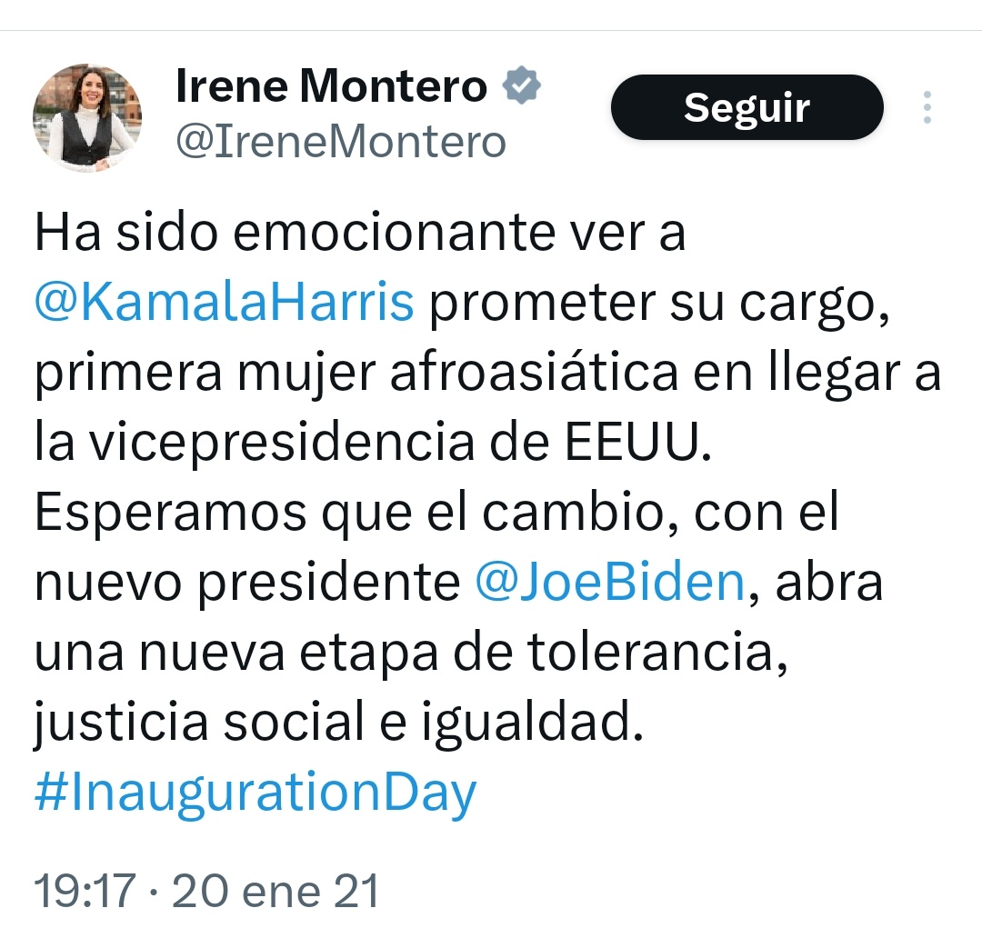 Cuando estaban en el gobierno de España babeaban con la administración de Joe Biden. Ahora que ya no tienen negocio gubernamental, se muestran críticos con Estados Unidos.