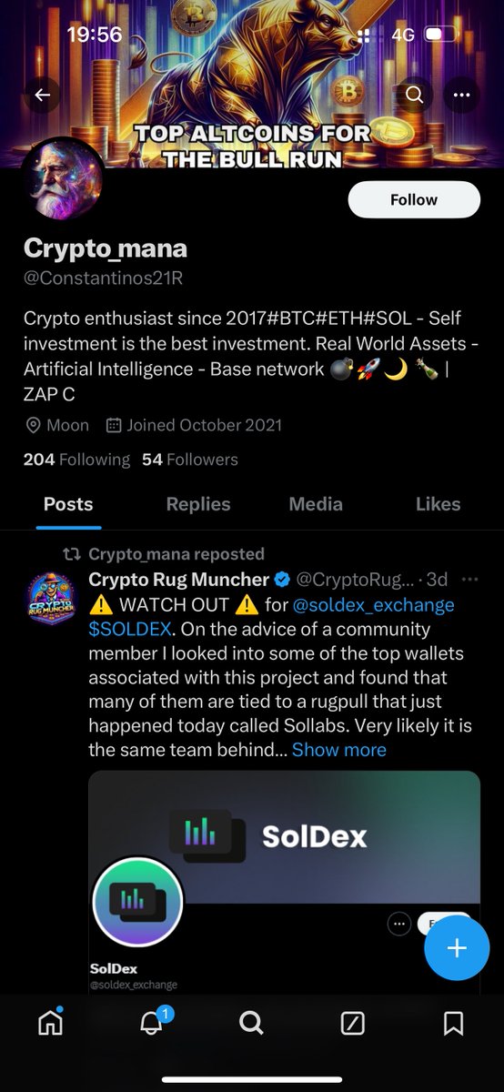 CriosXBT's tweet photo. @AmitSinghBhat19 @Constantinos21R @mr_pschmitt @sollabs “Self investment is the best investment”. So who invested for you? Did Patrick spend you money or yourself? DYOR and man up, kid 😂 https://t.co/EMDpUJH0Nv