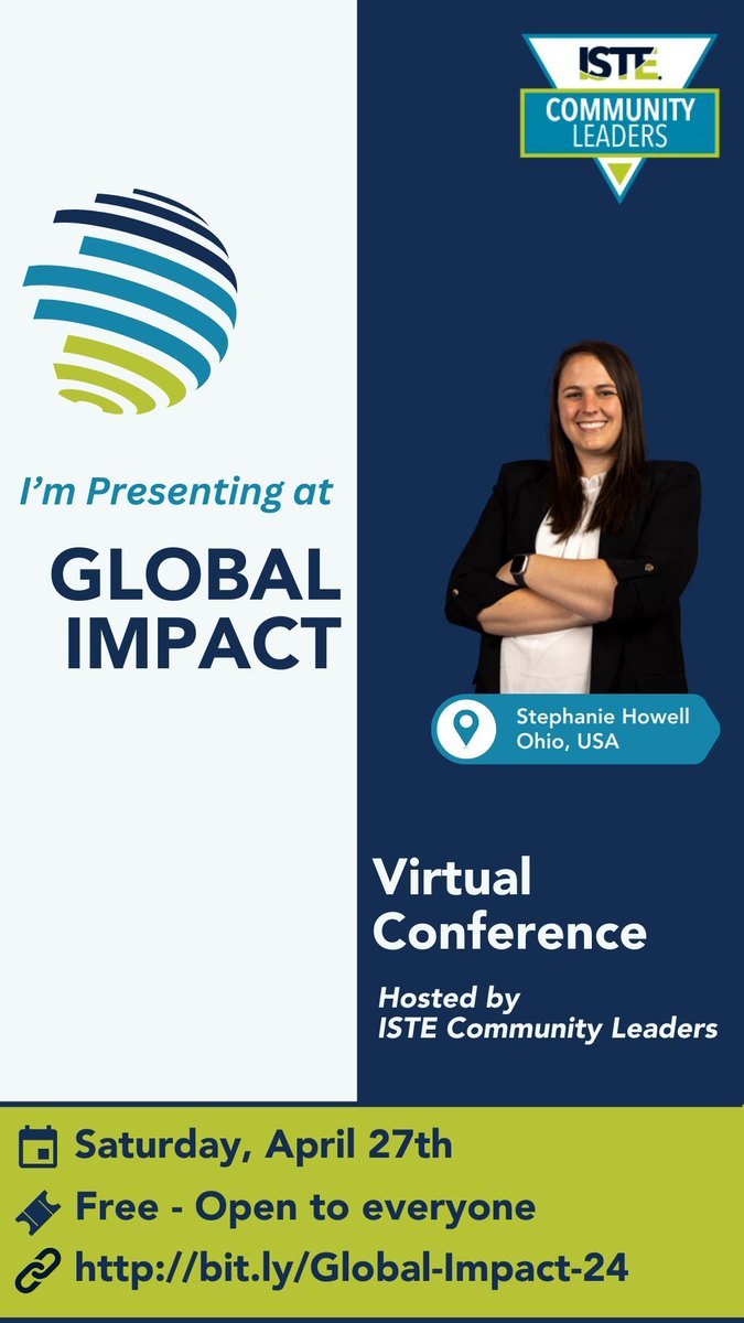 Register for the Global Impact Conference by signing up at this link  buff.ly/4chgCg7 #ISTEGlobal  #ISTECommunty