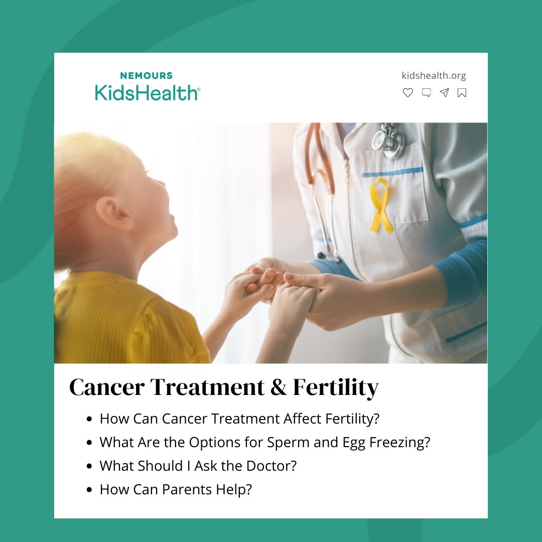 Cancer treatment helps save kids’ lives, but it can sometimes affect fertility. Our experts discuss options like sperm banking and egg freezing for when children grow up and start families of their own: bit.ly/4cPTwNU