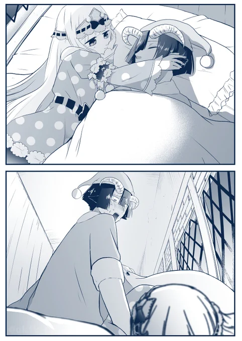 寝顔。 