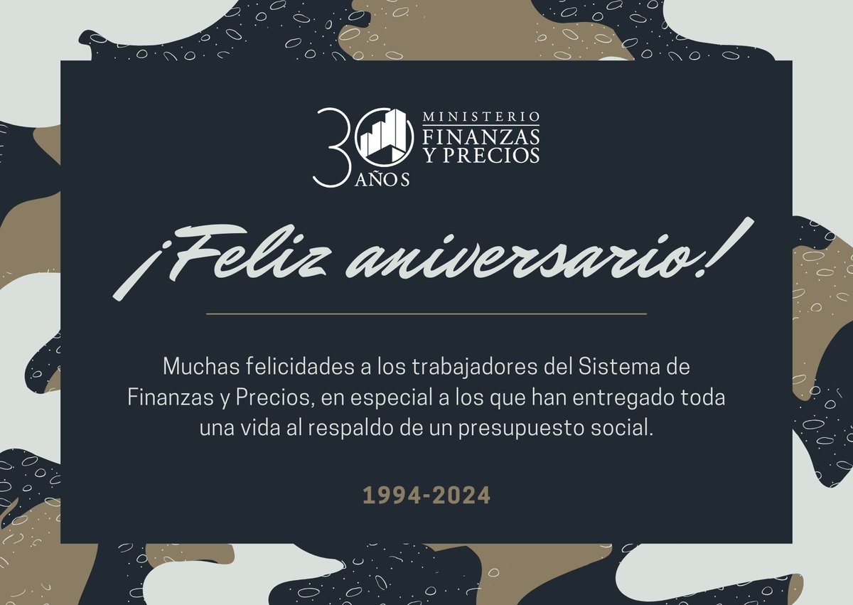 📢Buenos días🌞🌻 #Cuba‼️21 de abril de 1994, creación del Ministerio de Finanzas y Precios. Ya estamosde Aniversario. 30  años y Vamos Con Todo❗❗
🎯Muchísimas felicidades colegas‼️