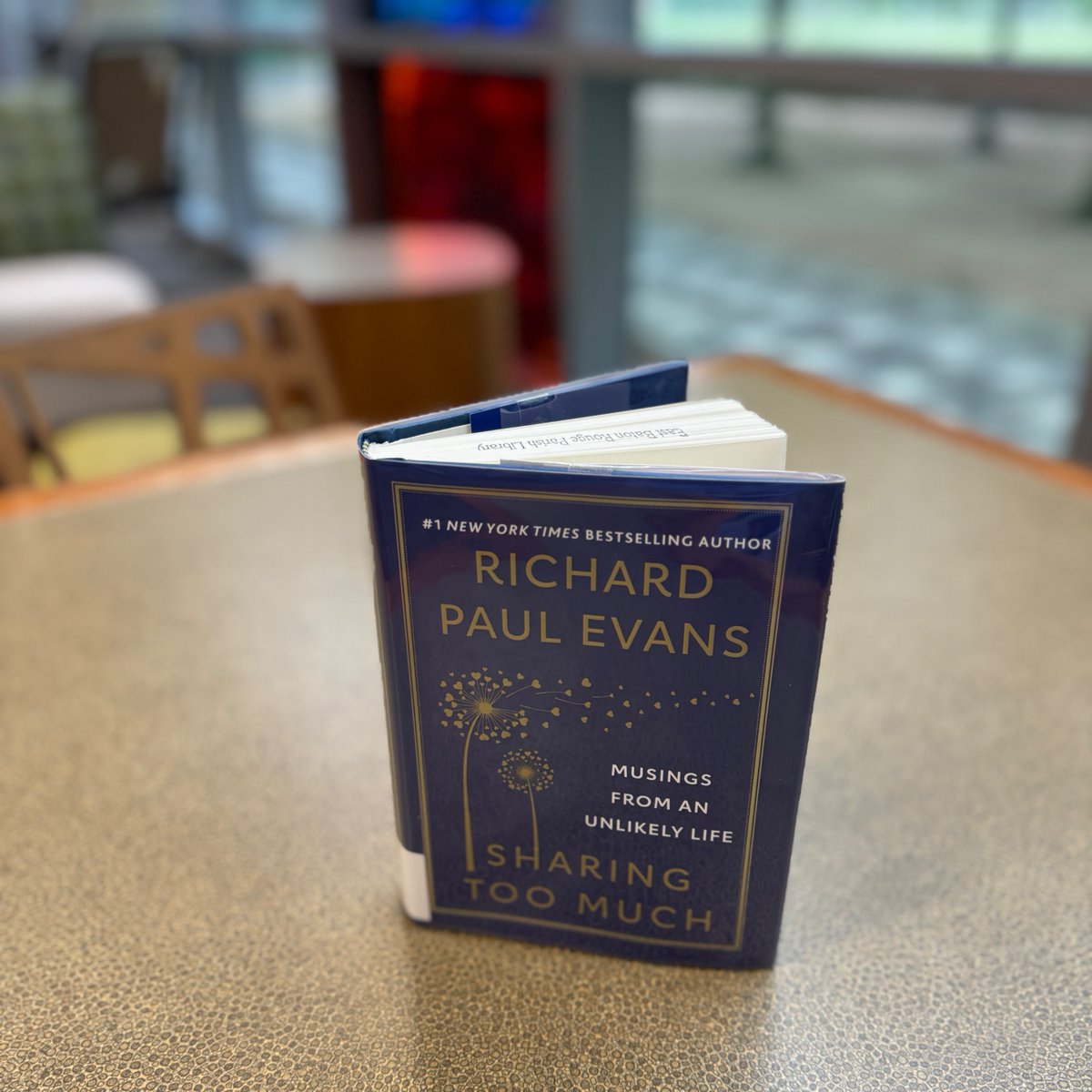#SundaySelection Sharing Too Much: Inspirational Musings and Lessons from an Unlikely Life by Richard Paul Evans 'The #1 New York Times bestselling author delivers a charming and inspirational collection of personal essays.' #ebrpl #staffpick #sharingtoomuch #richardpaulevans