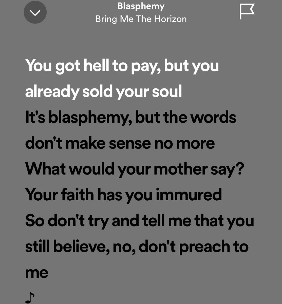 bring me the horizon? anti-religion? that is shocking. very shocking. they have never written any music that would suggest that. nope.