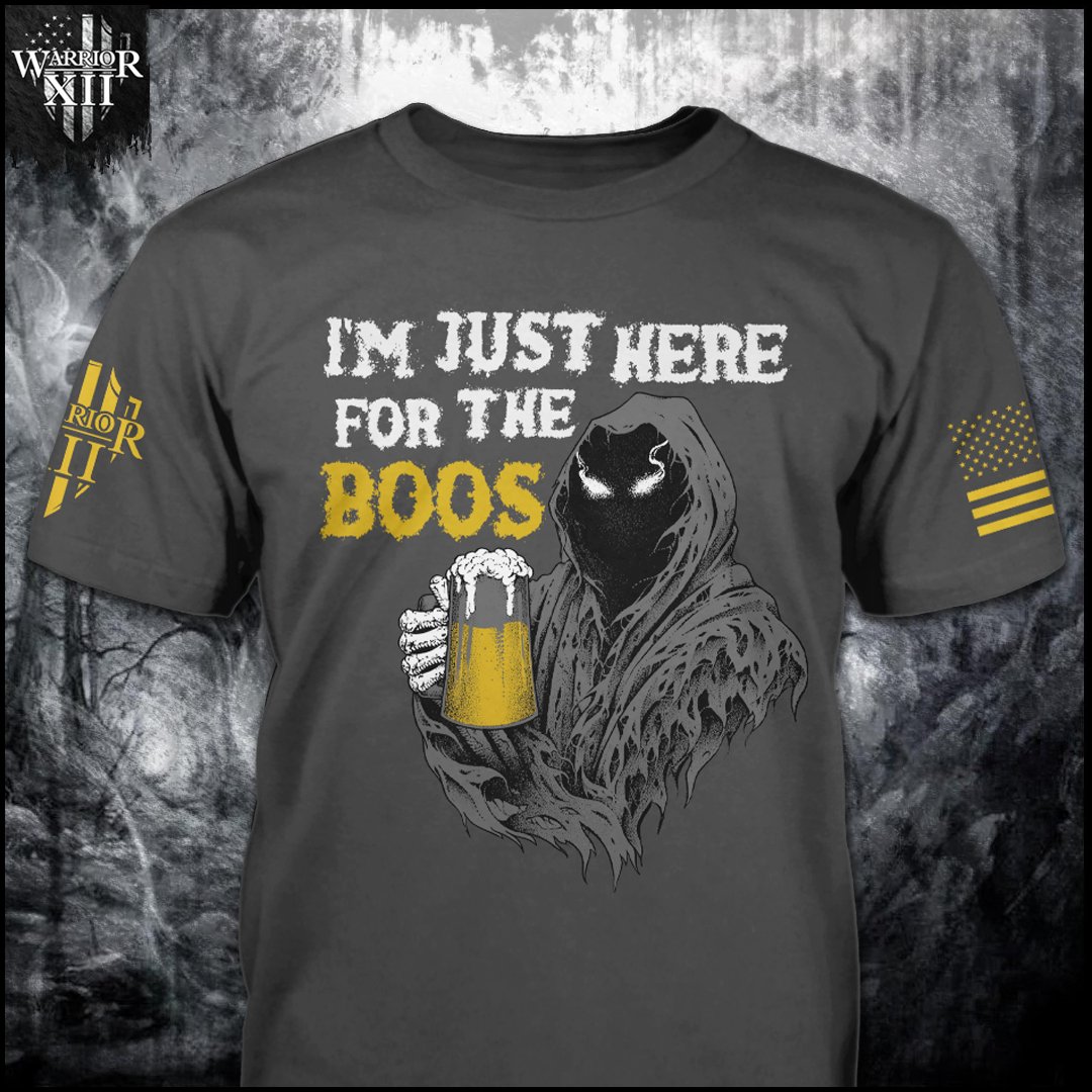 Warrior 12 - Shirt of the Day!
Here For The Boos
ow.ly/1FAv50QAt9Y
#Warrior12 #ShirtOfTheDay #WarriorNation #TacticalApparel #EverydayWear #WarriorStrong #WarriorMindset #WarriorSpirit #WarriorLife #TacticalGear