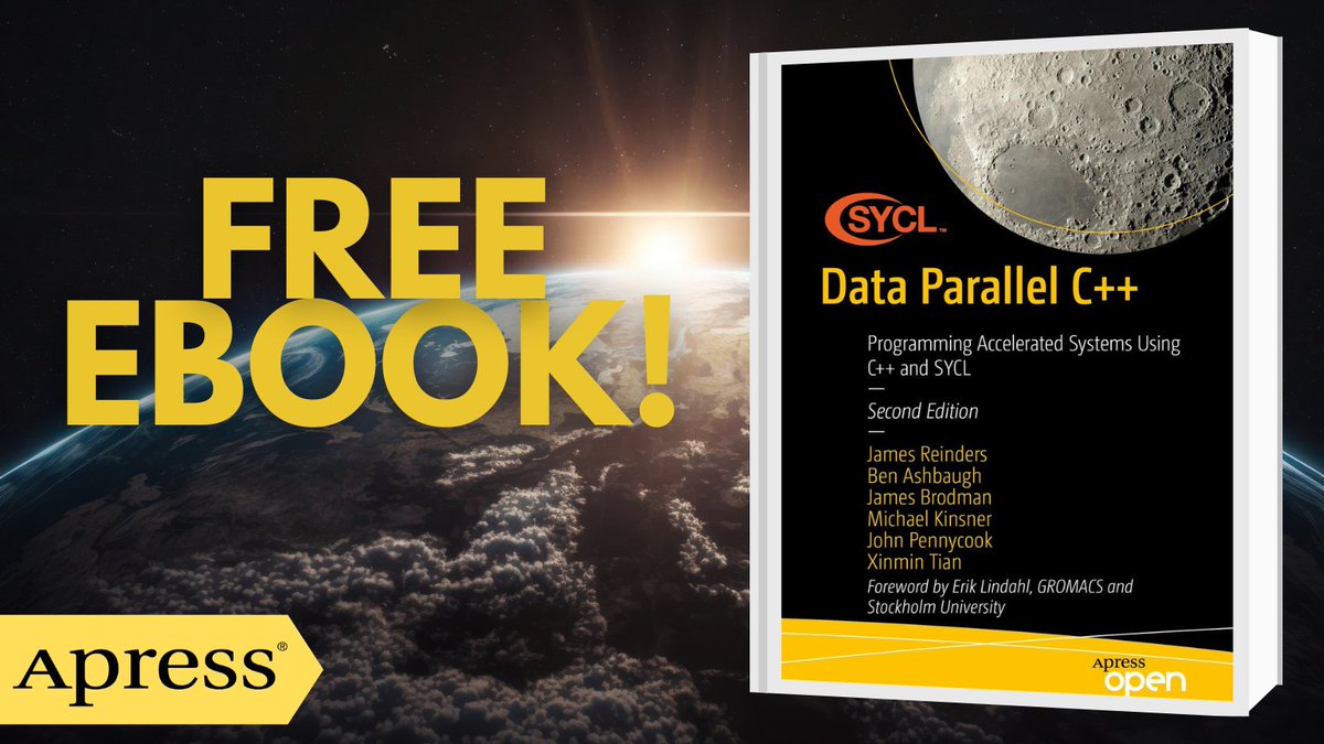 Dive into the world of accelerated programming with C++! 🚀 Learn to harness data parallelism and SYCL in this updated second edition. Get ready to supercharge your C++ programs! #Programming #Cplusplus #SYCL @intel #openaccess

📚 Download ebook here: link.springer.com/book/10.1007/9…