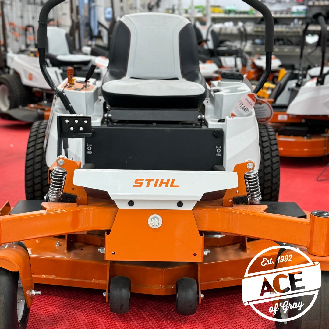 AceofGray's tweet photo. Many of us are working in our yards this time of year. Select items by Stihl are currently on sale. From edgers and trimmers to chainsaws and mowers, save up to $300. Remember that we service what we sell!

#AceOfGray #Stihl #SpringYardWork #ShopLocal #TheresNoStoreLikeIt https://t.co/zTXmrjrwJu