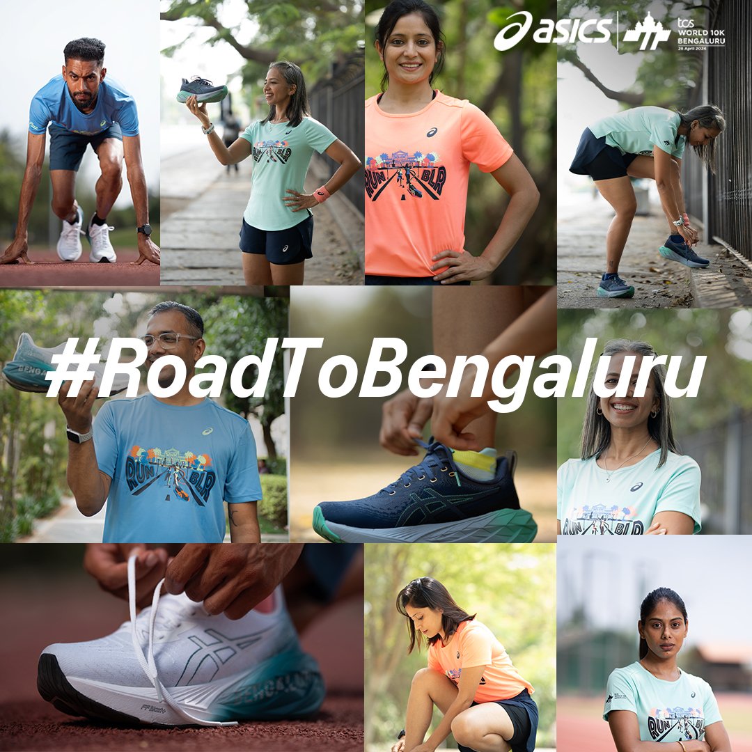 Get ready to celebrate the day when all roads lead to Bengaluru for the @TCSWorld10K. Visit asics.com or your nearest ASICS store to grab your limited-edition Race Day Collection for the @tcsw10k today. #MoveYourMindwithASICS #RoadToBengaluru #SoundMindSoundBody
