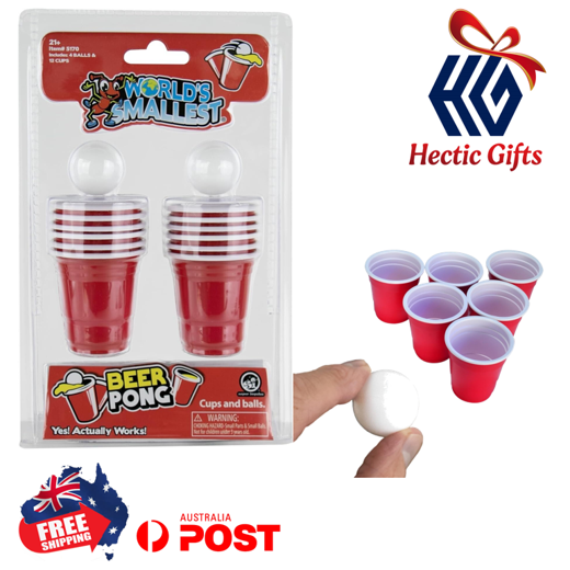 NEW - The Worlds Smallest Beer Pong Game

ow.ly/h04950QvKxb

#New #HecticGifts #SuperImpulse #SI #BeerPong #Classic #Adult #DrinkingGame #RedCups #PingPongBalls #Minature #Toy #ReallyWorks #Collectible #FreeShipping #AustraliaWide #FastShipping