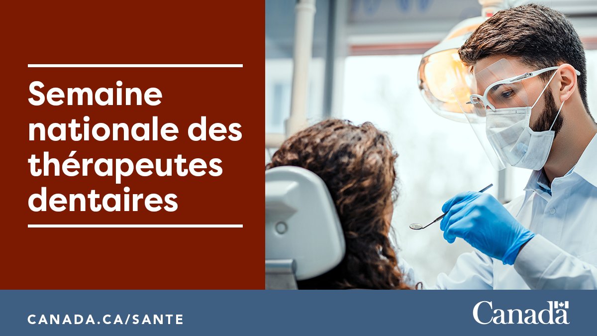 Les thérapeutes dentaires sont des fournisseurs de soins qui aident les gens à maintenir et à améliorer leur #SantéBuccodentaire par des services de prévention et de restauration. Pour en savoir plus en cette #SemaineNationaleDesThérapeutesDentaires : ow.ly/6Z9o50Rjfj9