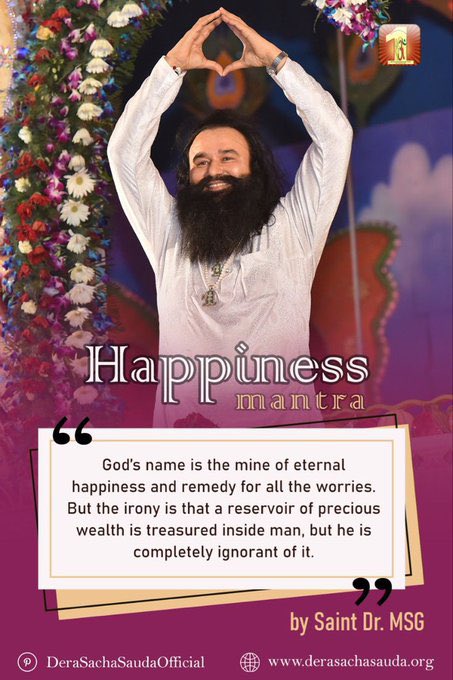 God's name gives us happy life remove all negativity from our life and gives stress free life. #SpiritualSunday