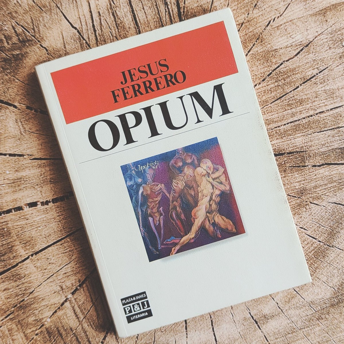 reiet77's tweet photo. Cada vez me apetece más #releer, abrir de nuevo aquellos libros que significaron algo importante en algún momento de mi vida. 'Opium', de Jesús Ferrero, me acompañó, allá por 1986, durante un viaje nocturno de 12 horas en tren. El placer de la #lectura pudo más que el sueño. https://t.co/oxhu0lnVtf