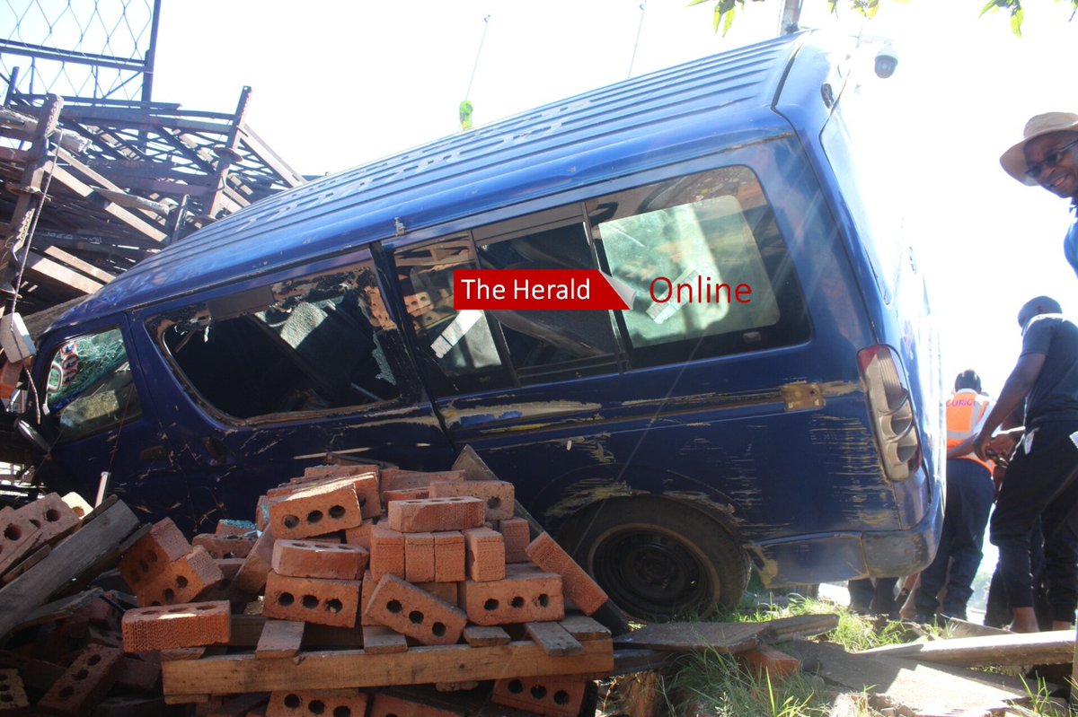 Kombi Crashes Into Wall at The Intersection of Simon Mazorodze