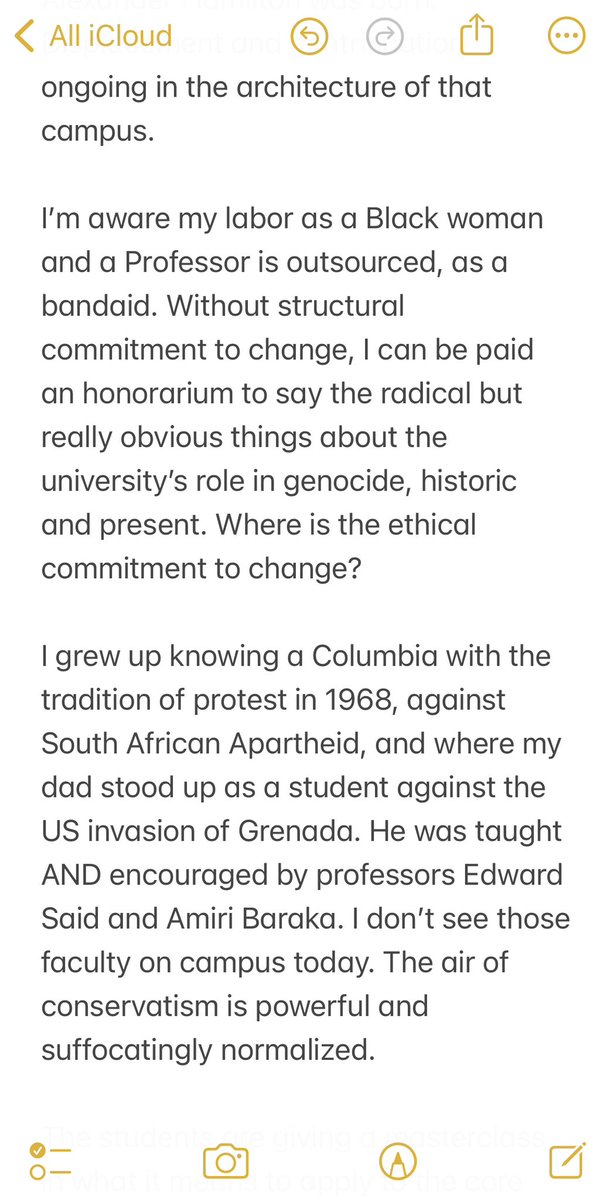 for the position to charitable causes in Gaza as is the request of the students. Both the silence and silencing of comfortable tenured and tenure-track faculty has been appalling, though not surprising. It is loud. But the student protestors are louder and being heard by..