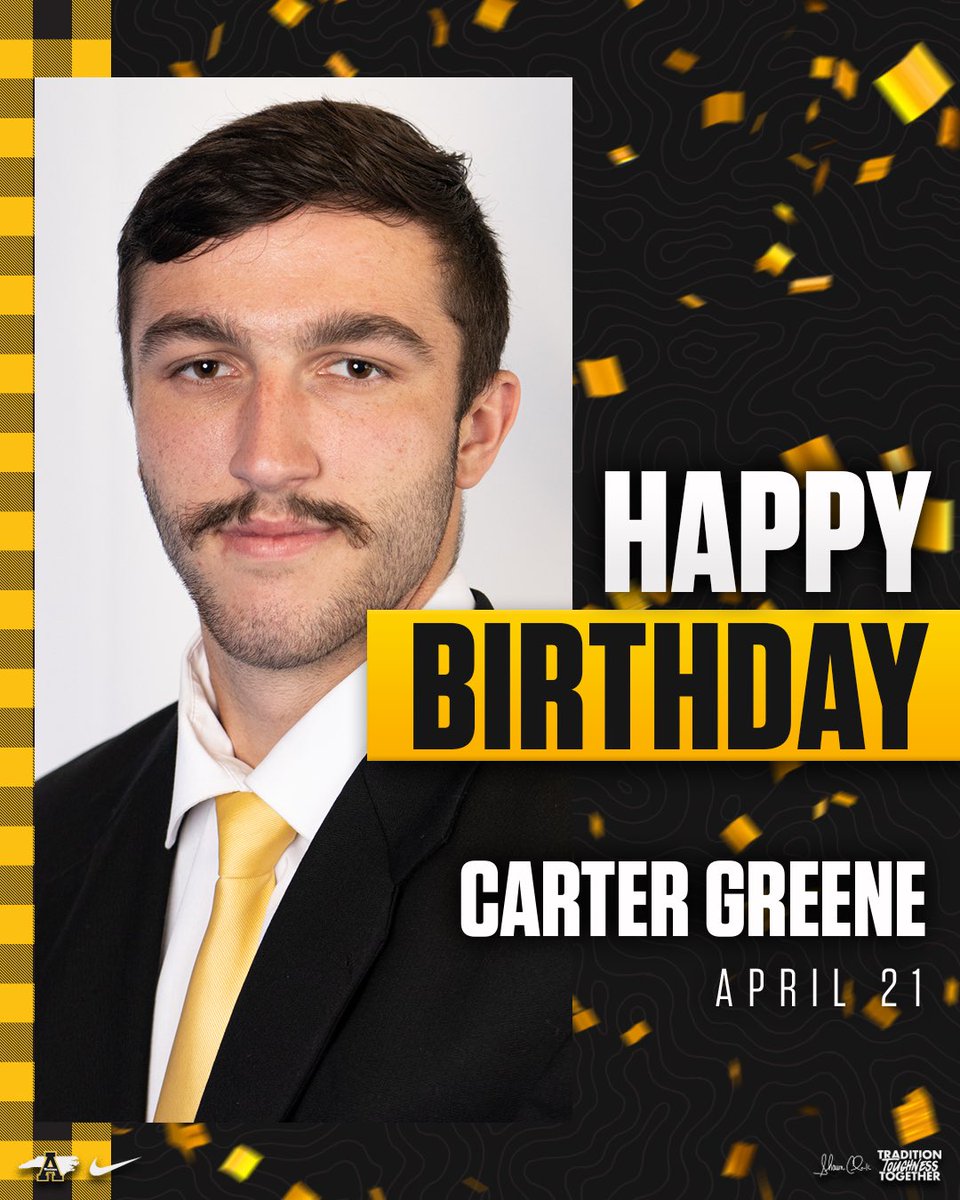 Happy Birthday, @_CarterGG21_! We hope you have a great day 🎉 #GoApp #AppFamily