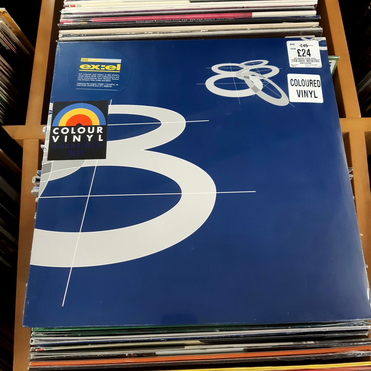 808 State's Ex:el is in stock on vinyl! Includes classic tracks like Cubik and In Yer Face. #gettofopp #808state