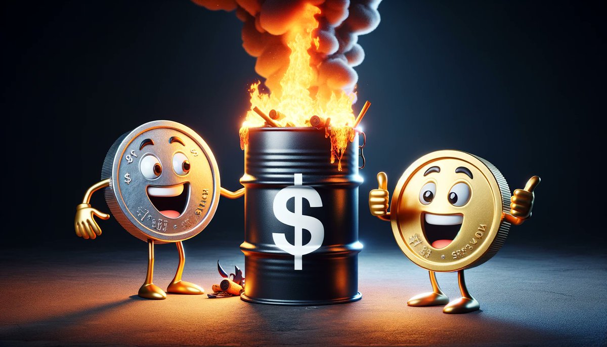 GoldSilverHQ's tweet photo. Shift from black gold to real gold and silver - the true currency of the future.
#petrodollar https://t.co/5ze1mFuFfz