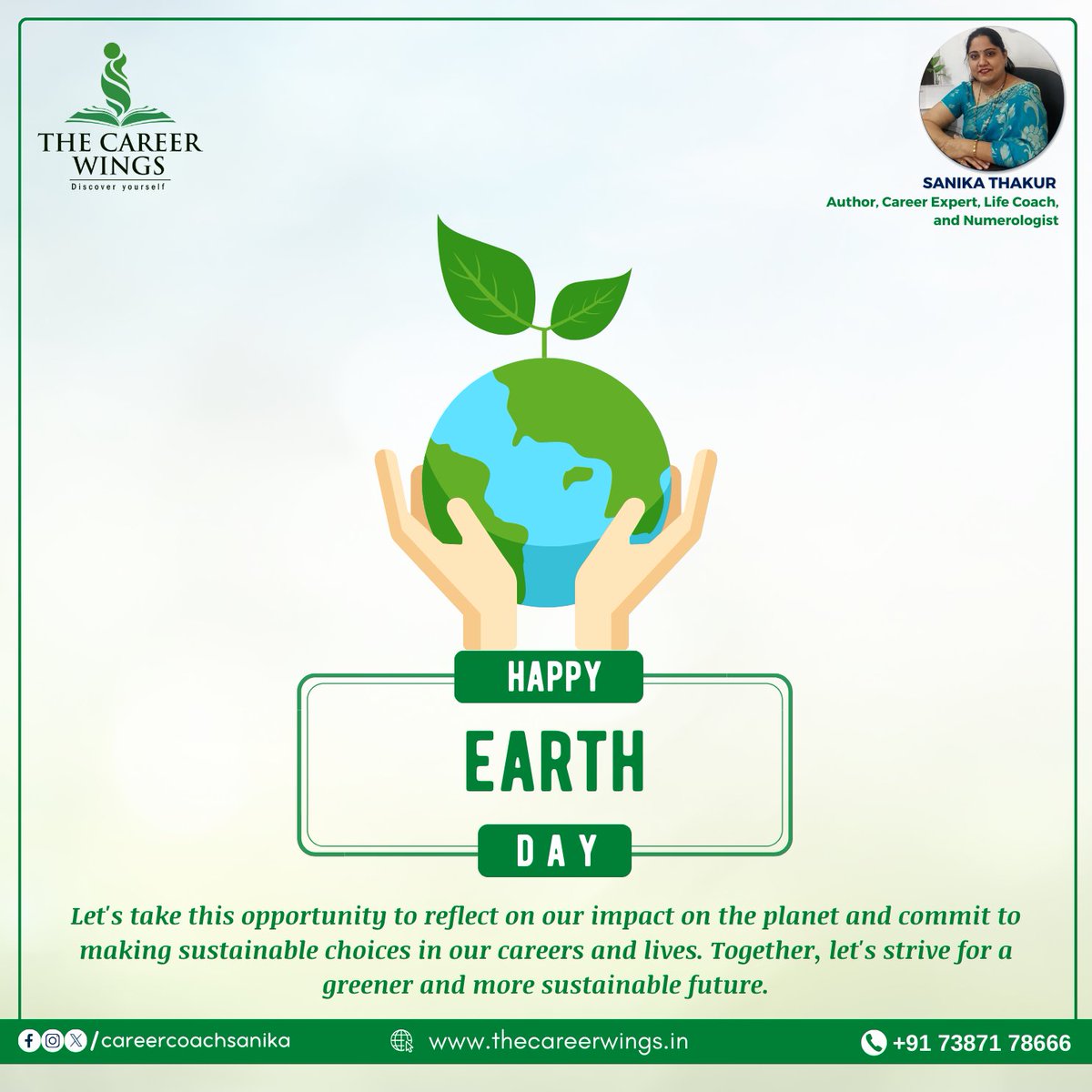 Happy Earth Day! Let's be mindful of our impact on the planet and strive to live in harmony with nature.

#earthday #happyearthday #earthday2024 #22april #earth #saveearth #careercoach #maharashtra #careerhelp #careercounseling #पुणे #Trends #careertrends #trending #pune