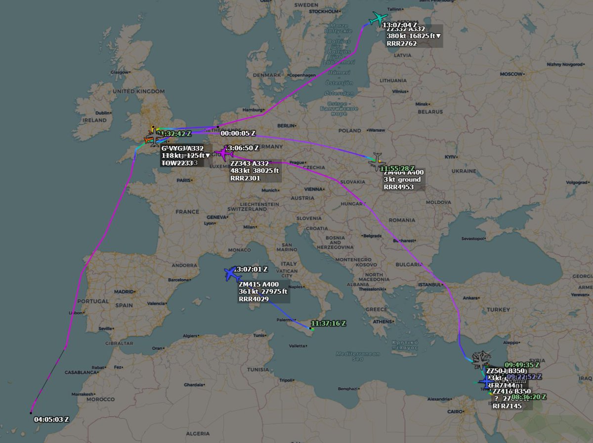 Always shocking to see the RAF working on a weekend. Given the Ukraine aid bill. I'd put out heres one of the regular UK flights in to Poland delivering aid.