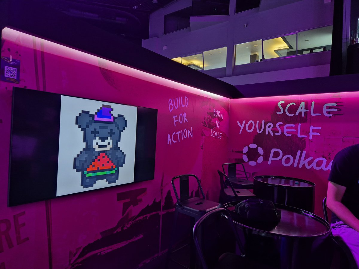 At <a href="/arts_dao/">Arts DAO</a> Fest and seen cute <a href="/TeddyDaoNFT/">Teddy DAO</a> at the Polkadot booth 👀 #artsdaofest
