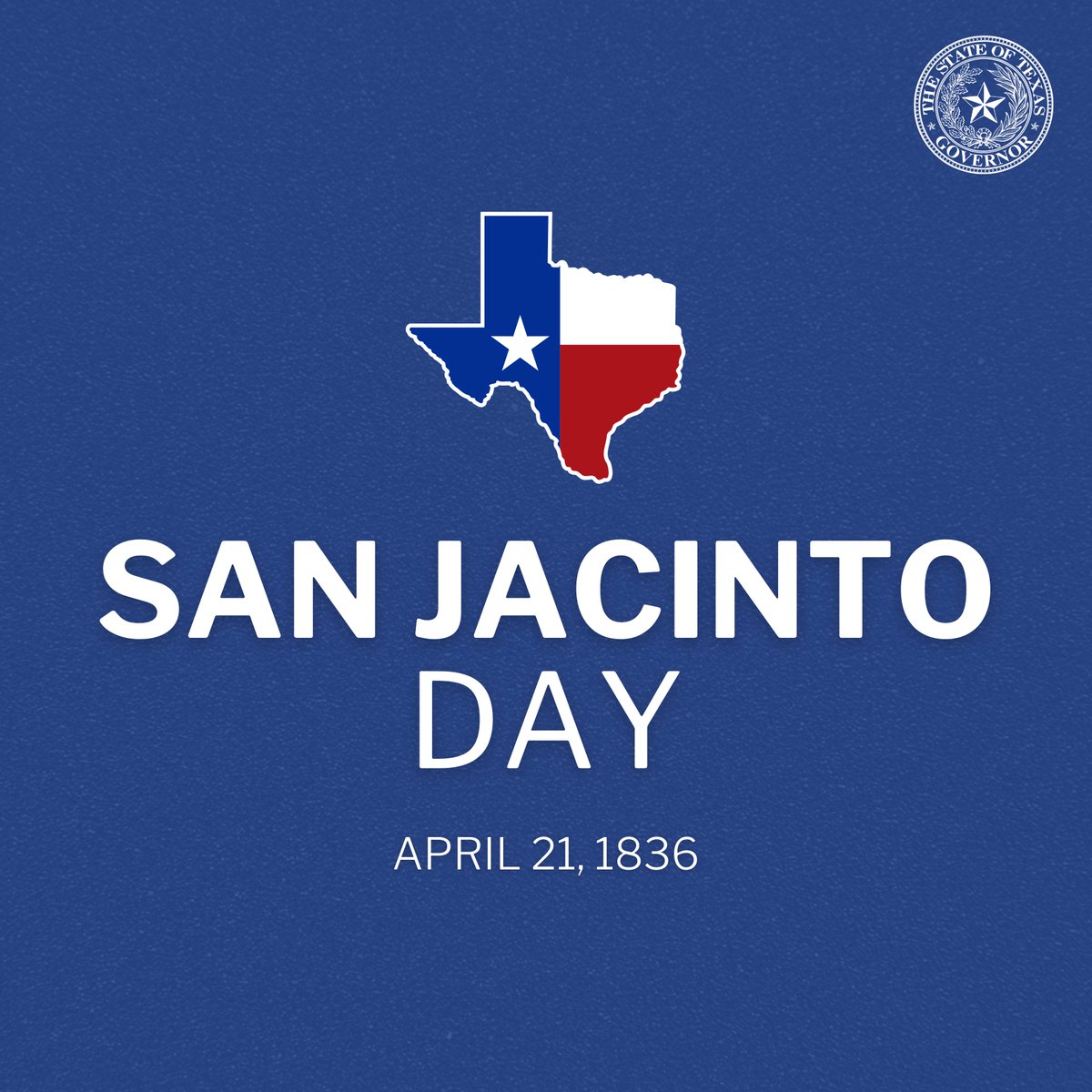 On this day 188 years ago, 800 brave Texans fought to secure our independence from Mexico. The land they freed is now the greatest state in the greatest country in the history of the world. Happy San Jacinto Day!
