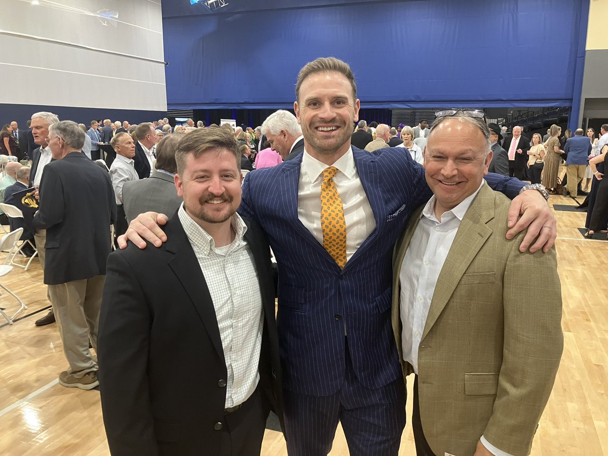 coachkushkin's tweet photo. Congratulations to Chris Long on his induction into the Virgina Sports Hall of Fame. Thankful to have been able to join this celebration for a tremendous member of our community. Go Saints! https://t.co/mK8rv77D6X