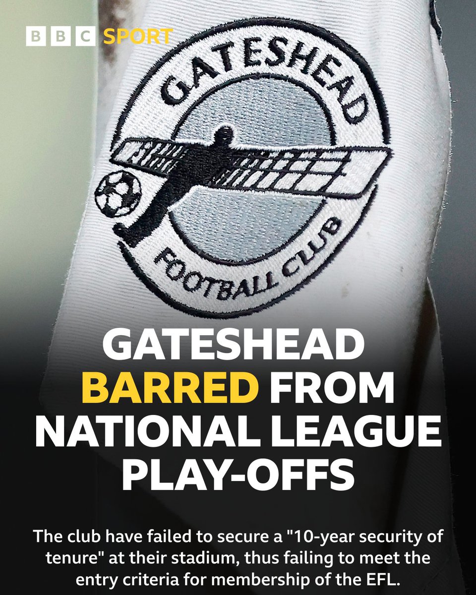 The National League have said they cannot be replaced in the play-offs.

#BBCFootball #efl