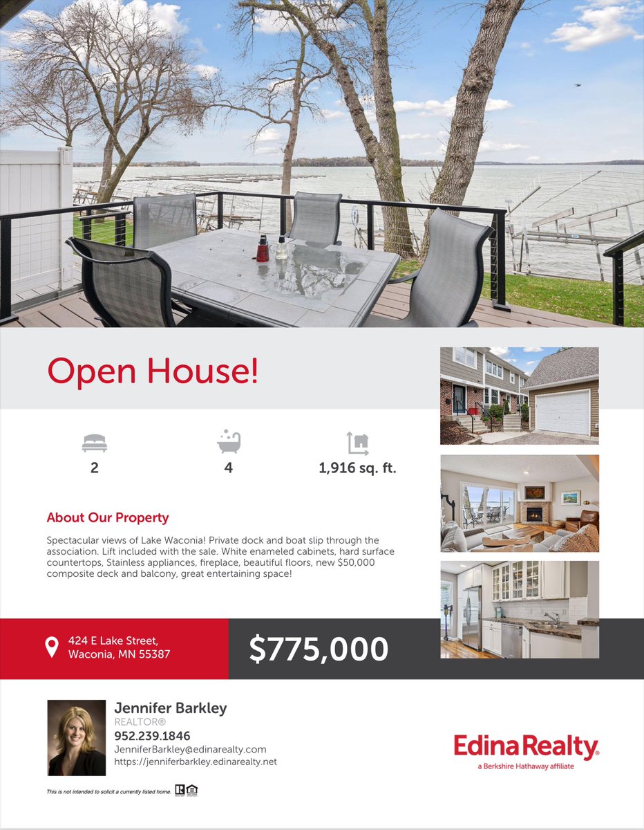 Jason_Barkley's tweet photo. #openhouse #justlisted #waconia #lakeWaconia #lakeshore Spectacular views of Lake Waconia! Private dock and boat slip through the association. Lift included with the sale. White enameled cabinets, hard surface countertops, Stainless appliances, fireplace, beautiful floors, new $50,000 composite deck and balcony, great entertaining space! #thebarkleys #edinarealty #openhouse #Sunday 4/21/24 12-1:30 Home Details: https://t.co/sTpF7EAfut More Photos: https://t.co/RPvKf3MH5z
