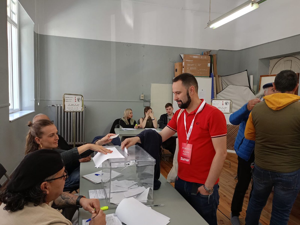 Ya he votado por una Euskadi de izquierdas, ecologista y feminista. 
Ni un solo voto en casa. 
¡No te quedes sin votar!
#Sumar #EuskadiBerria