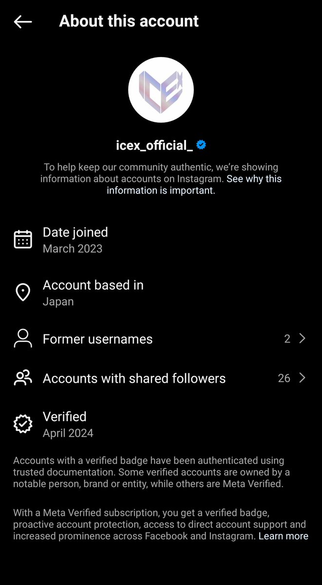 ICEx just bought a verified badge