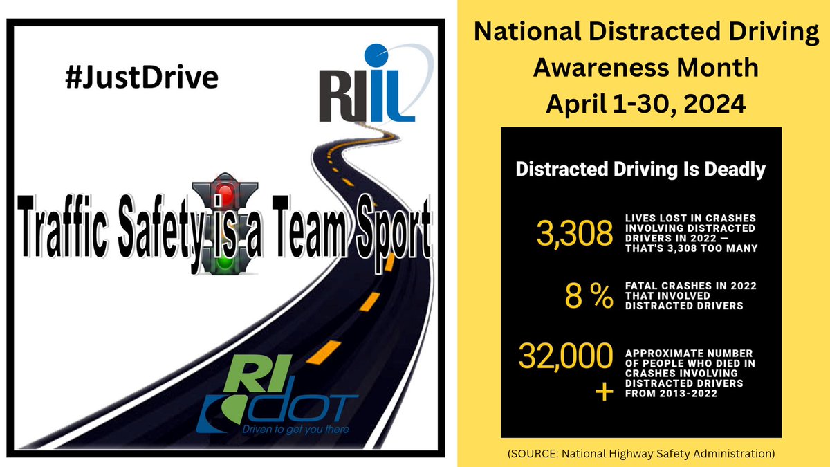 🚦April is National Distracted Driving Awareness Month #PutThePhoneAwayOrPay #TrafficSafetyIsATeamSport