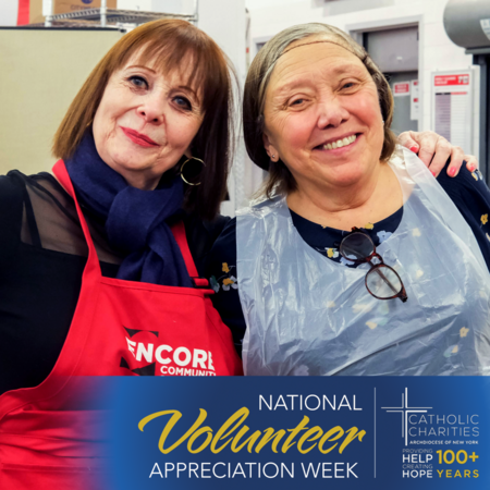 This week, #CatholicCharitiesNY celebrates Volunteer Appreciation Week. Catholic Charities has many dedicated volunteers who help New Yorkers in need on a daily basis. Thank you to our volunteers for all you do! #VolunteerAppreciationWeek