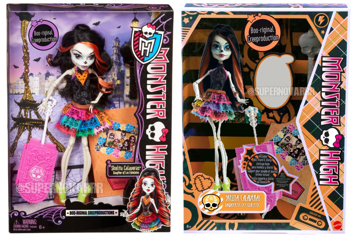 sooooooooo if we get creeproductions for characters like skelita, catty noir, twyla, etc. would they come on their original release packaging with the creeproductions logo or they would get a wave one styled box instead…